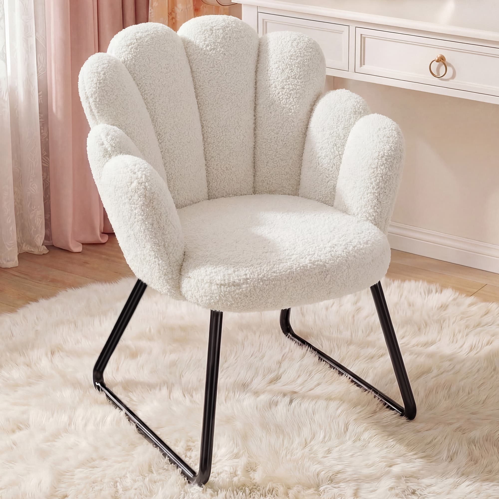 Office X Furniture - EnHomee Teddy Fleece Accent Chair, Cute