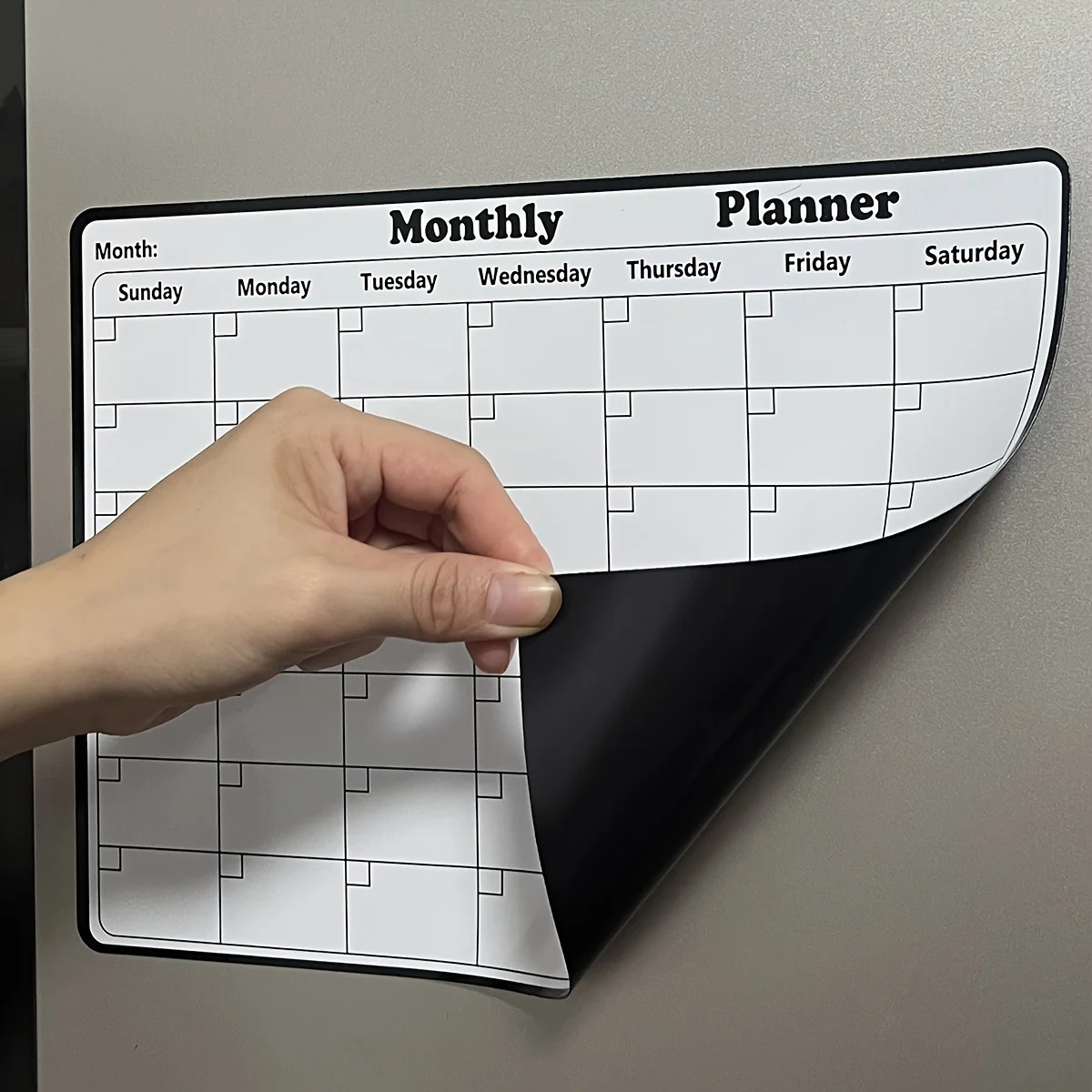 Magnetic Whiteboard Calendar - Magnetic Refrigerator Dry Erase Calendar Monthly