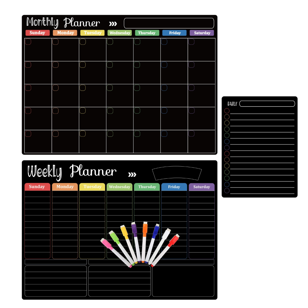 Magnetic Whiteboard Calendar - Magnetic Boards Calendar for Refrigerator Monthly