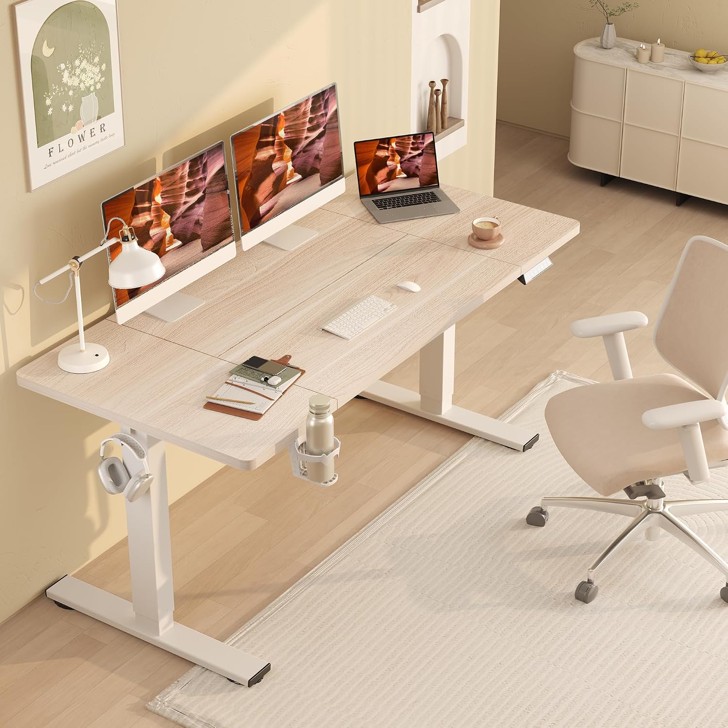 White Electric Adjustable Stan - đánh giá và giá Office Furniture Custom