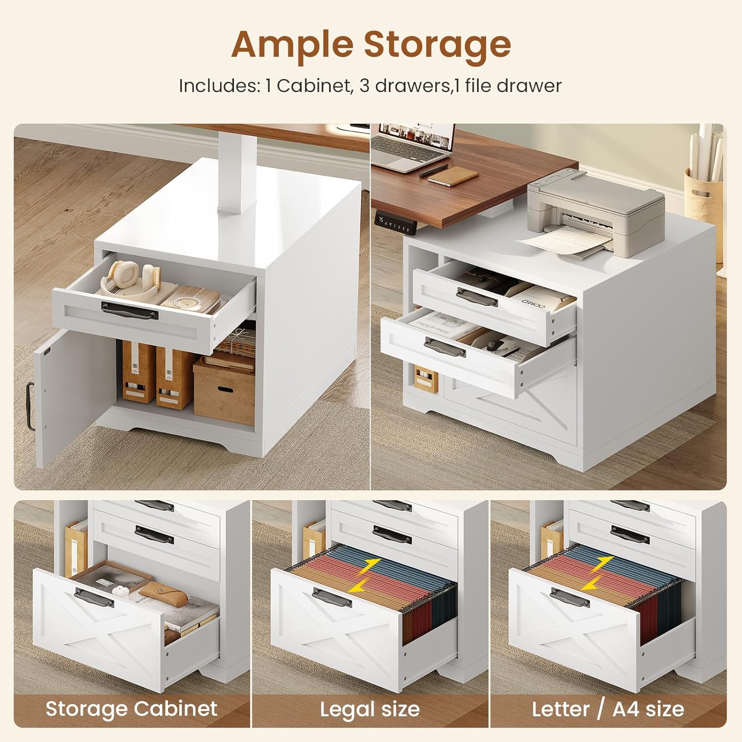 L Shaped Standing Desk Height  - đánh giá và giá Office Furniture Custom