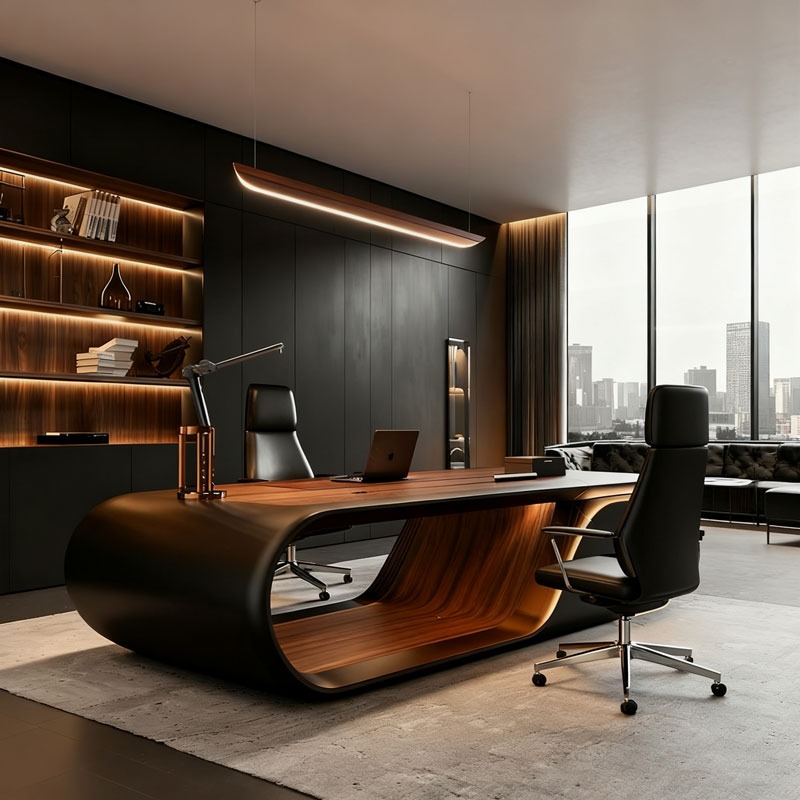 Luxury Modern L-Shaped Executi - đánh giá và giá Office Furniture Manufacturers