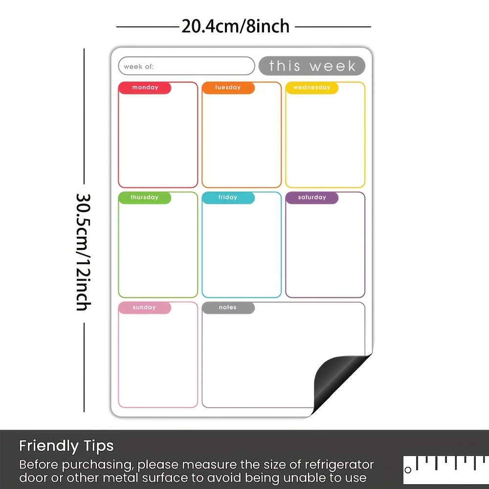 A4 Magnetic Weekly Planner, Er - đánh giá và giá Magnetic Whiteboard Calendar