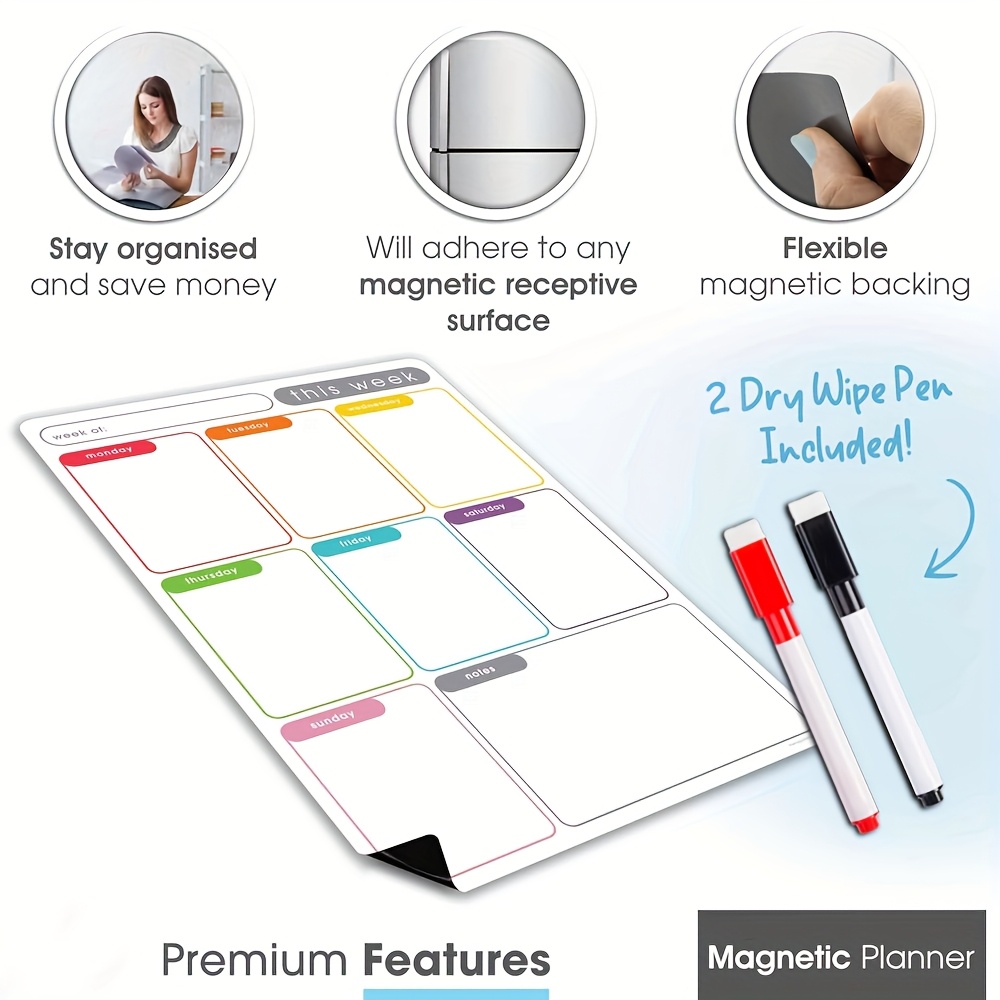 A4 Magnetic Weekly Planner, Er - đánh giá và giá Magnetic Whiteboard Calendar