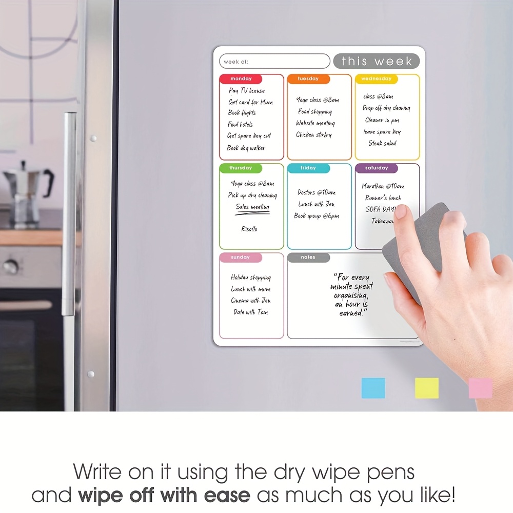 A4 Magnetic Weekly Planner, Er - đánh giá và giá Magnetic Whiteboard Calendar