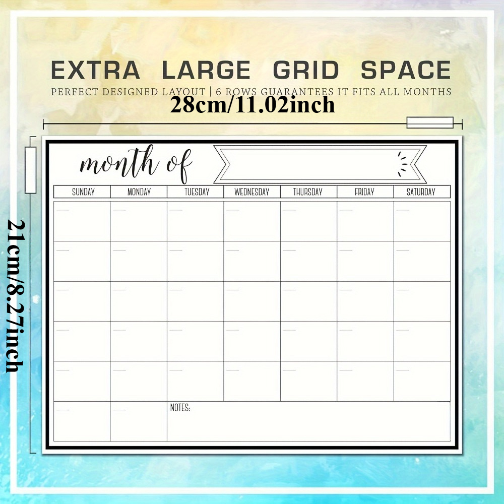 1Pc Magnetic Dry Erase Calenda - đánh giá và giá Magnetic Whiteboard Calendar