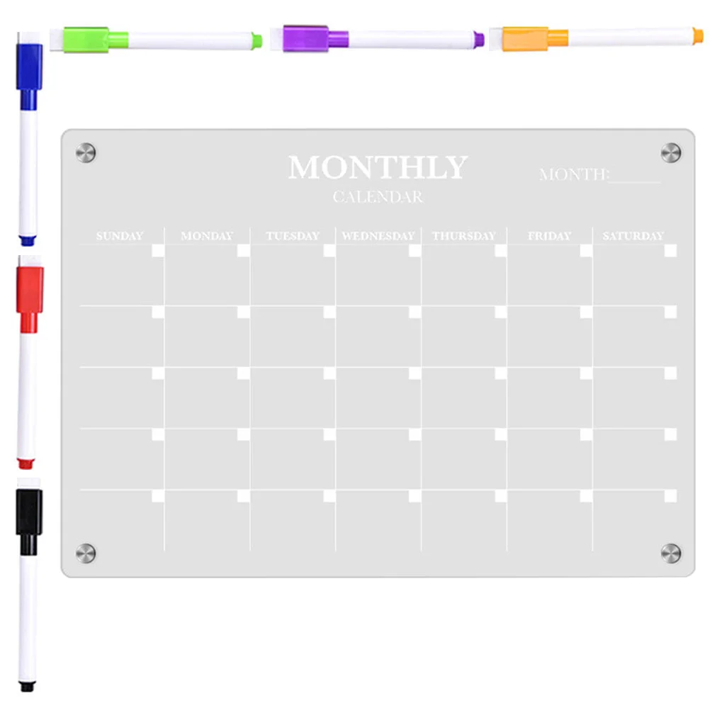 Magnetic Fridge Board Acrylic  - đánh giá và giá Magnetic Whiteboard Calendar