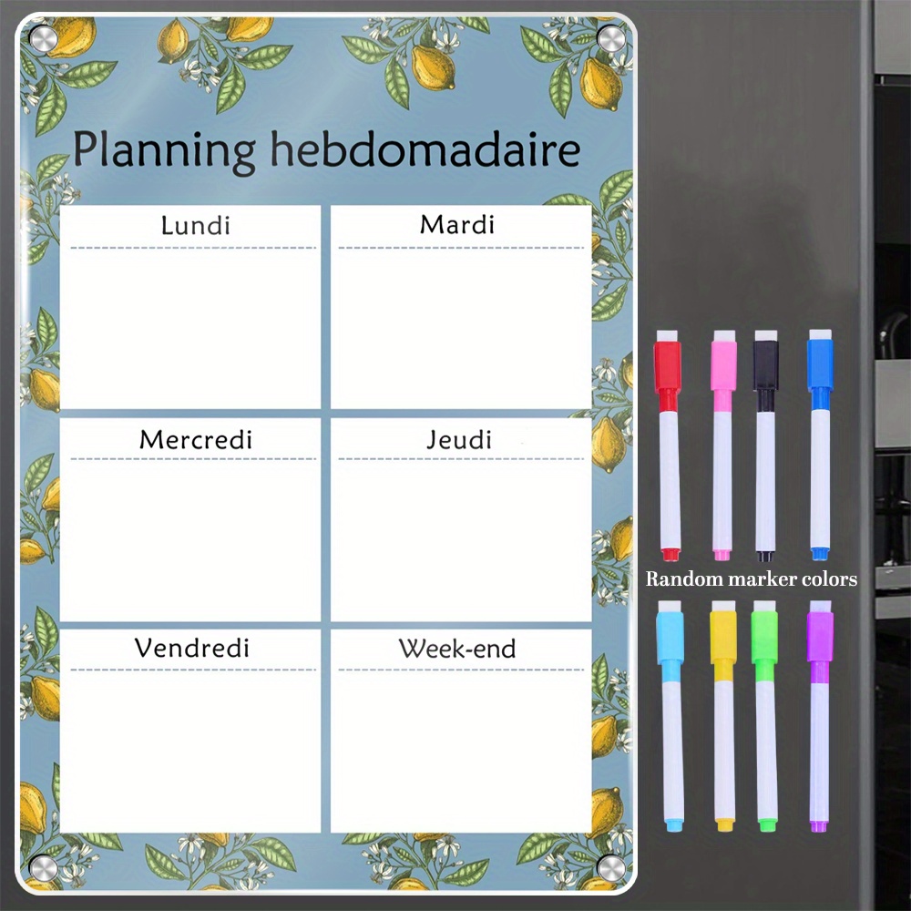 Weekly Magnetic Calendar 16.54 - đánh giá và giá Magnetic Whiteboard Calendar