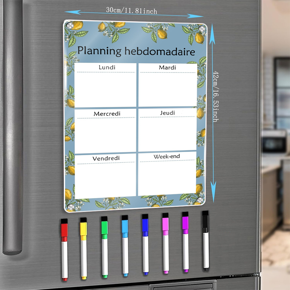 Weekly Magnetic Calendar 16.54 - đánh giá và giá Magnetic Whiteboard Calendar