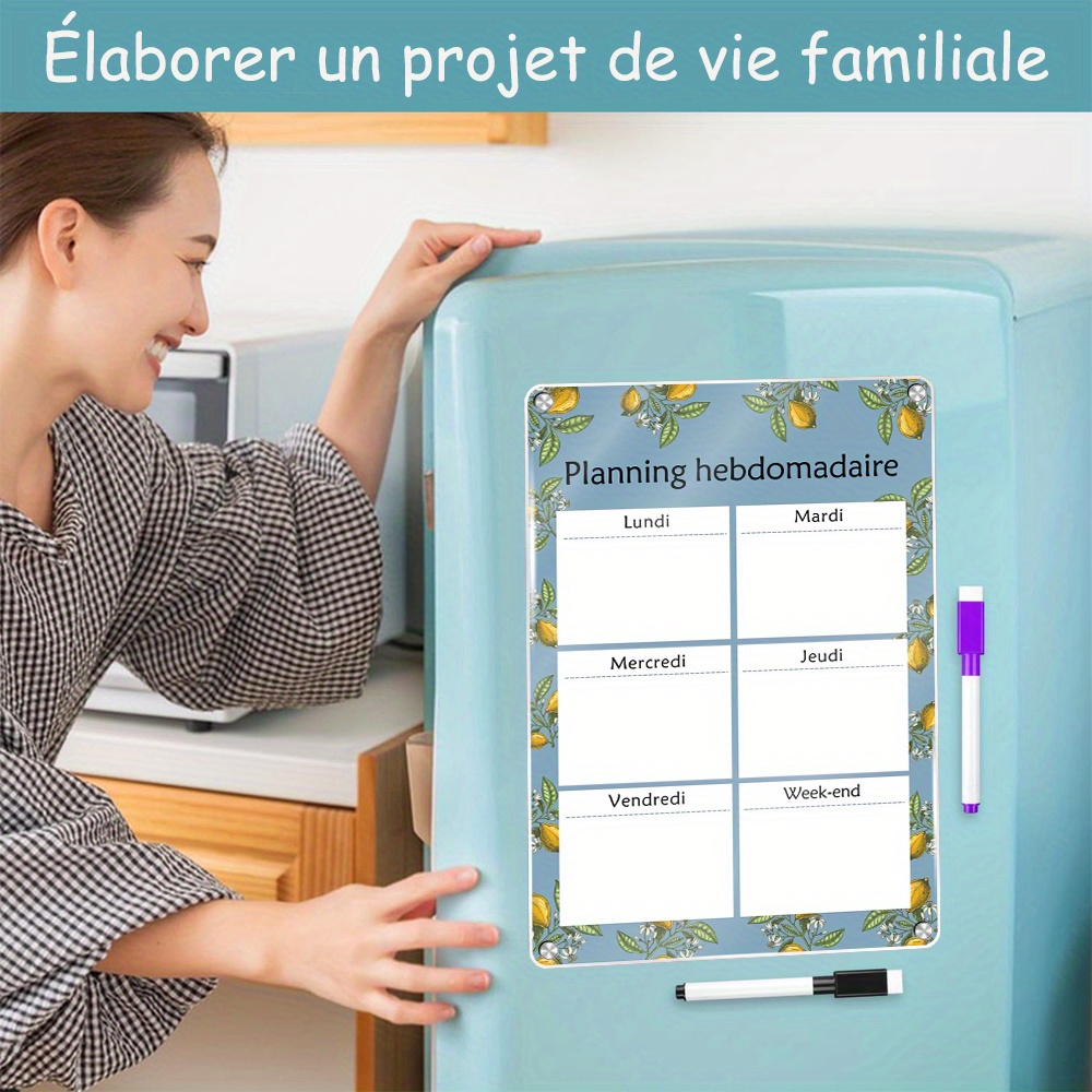 Weekly Magnetic Calendar 16.54 - đánh giá và giá Magnetic Whiteboard Calendar