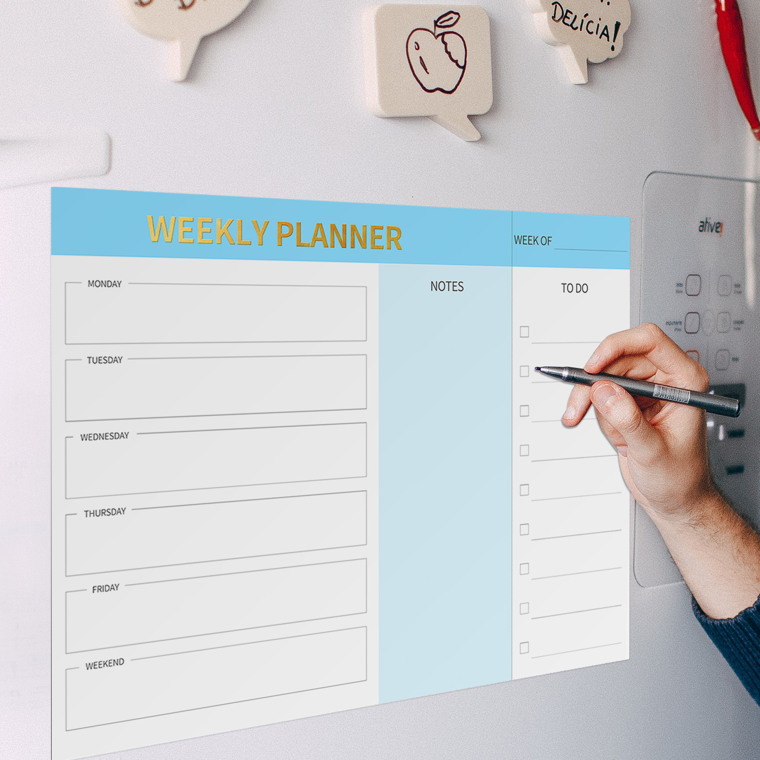Magnetic Weekly Planner Fridge - đánh giá và giá Magnetic Whiteboard Calendar